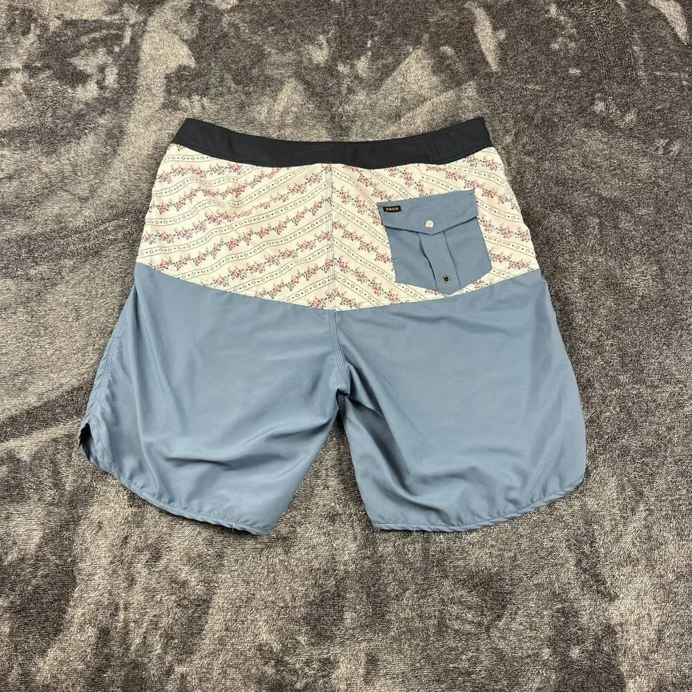 Howler Bros Board Shorts Heed The Call Floral Blue Men's 36 9.5